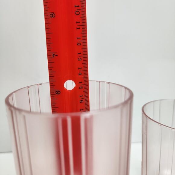 Hearth & Hand with Magnolia Set of 4 Plastic Pink Wine Goblets & 1 Tumbler NWT - Picture 8 of 11